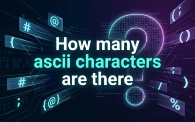How many ascii characters are there