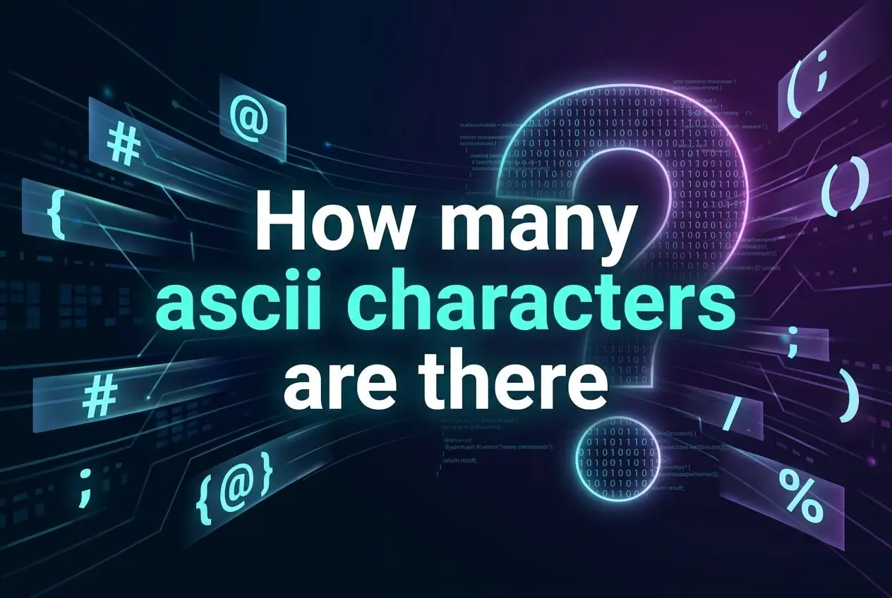 how many ascii characters are there