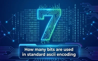 How many bits are used in standard ascii encoding