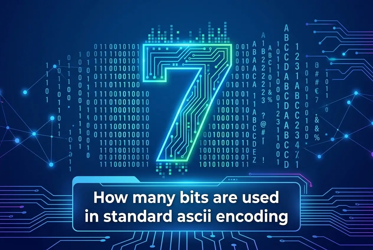 how many bits are used in standard ascii encoding
