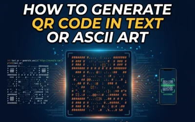 How to generate qr code in text or ascii art